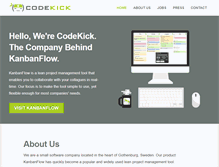 Tablet Screenshot of codekick.com